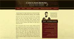 Desktop Screenshot of carolinasboxinghalloffame.com