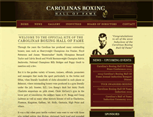 Tablet Screenshot of carolinasboxinghalloffame.com
